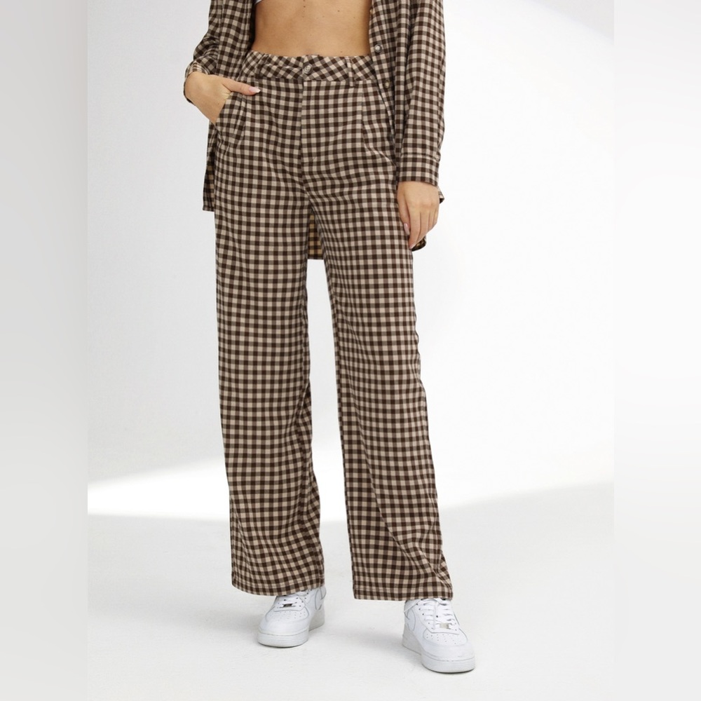 Cider - Brown Check Home Long Pants